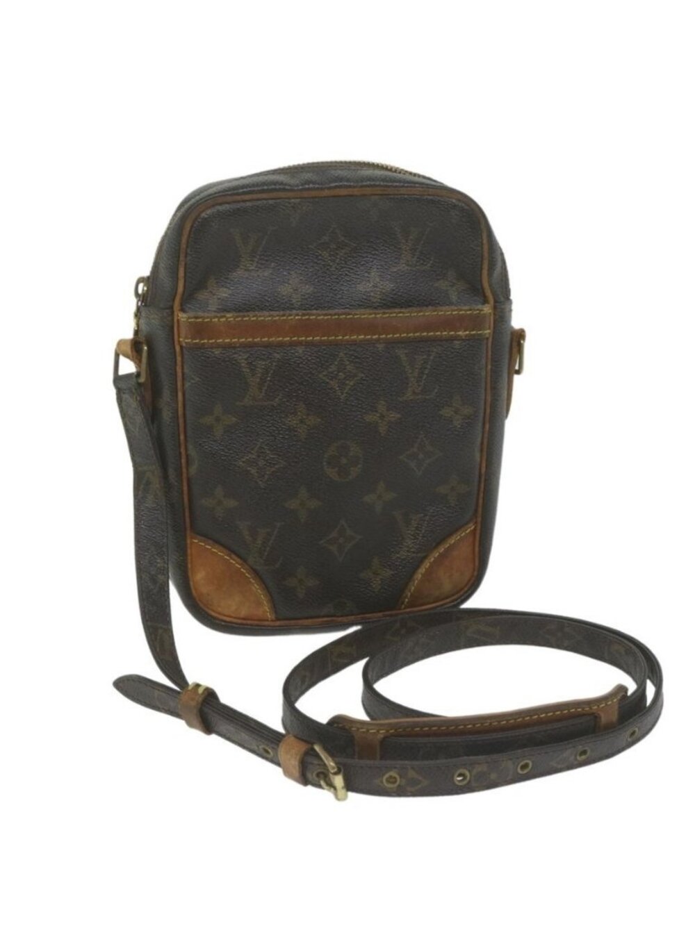 Authentic LOUIS VUITTON Monogram Danube Shoulder Bag M45266 LV